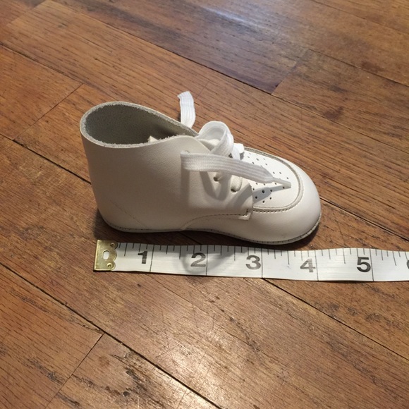 Vintage leather Carter’s baby shoes white - Picture 7 of 8